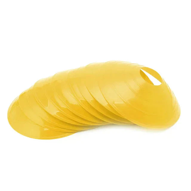 Football Training Cones – Set of 10 Durable Markers for Drills & Practice